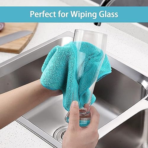 HOMEXCEL Microfiber Cleaning Cloth, 5 Pack Cleaning Towels - Image 5