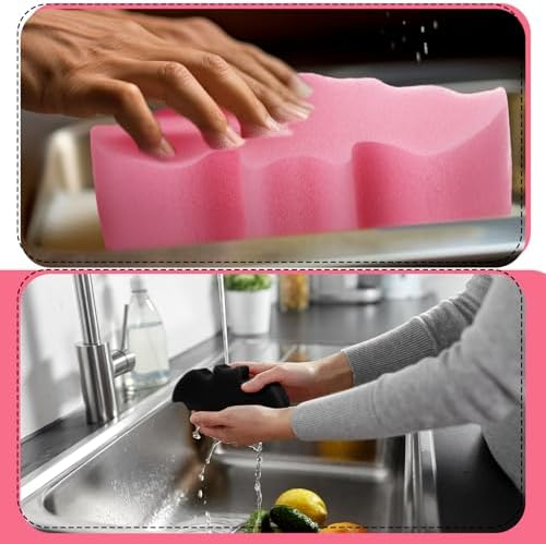 Tioncy 12 Pack Halloween Bat Kitchen Sponges - Image 6