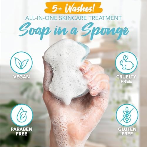 Spongables Pedi Scrub Foot Exfoliating 20+ Wash Sponge, Clean & Fresh - Image 3