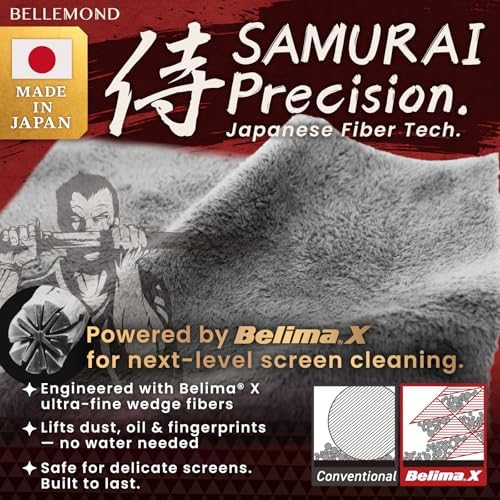 BELLEMOND「Samurai Cloth」Japanese Microfiber Cleaning Cloth | Washable, Lint - Image 2