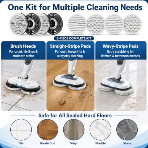 Steam & Scrub Mop Replacement Pads Kit - Image 5