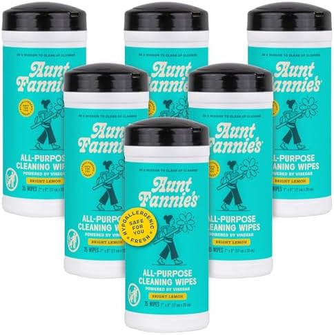Aunt Fannie's Natural Cleaning Vinegar Wipes, Bright Lemon by AuntFannies