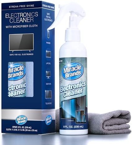 MiracleSpray for Electronics Cleaning, Safe Multisurface Cleaner for Any TV by Miracle+Brands
