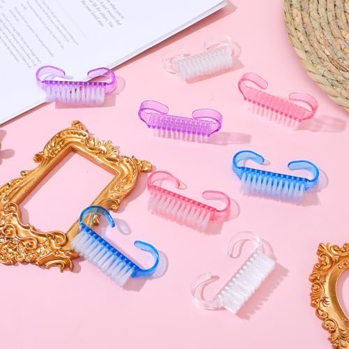200 Pcs Handle Grip Nail Brush Bulk Nail Scrub Brush - Image 6