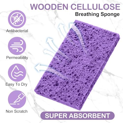 Zhengmy 100 Pcs Sponges Bulk Sponges Kitchen Compressed Sponge - Image 3