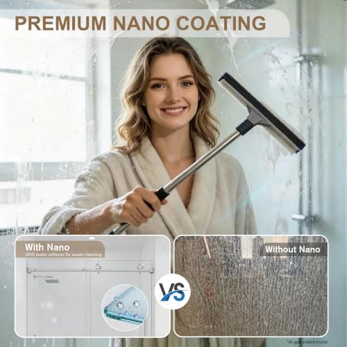 43"-48" W X 78" H Frameless Sliding Shower Doors Brushed Nickel - Image 3