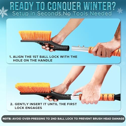 EcoNour 27" Snow Brush with Ice Scraper - Image 6