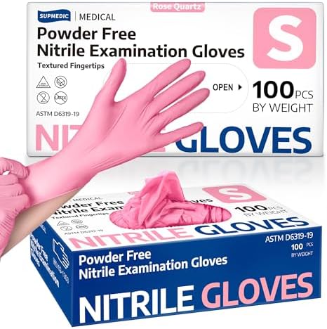 Supmedic Medical Nitrile Exam Gloves, Latex & Powder-Free Disposable 100 Ct by Supmedic