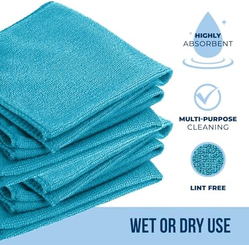 GREEN LIFESTYLE Microfiber Cleaning Cloth 11.5" x 11.5" 50 Pack - Image 2