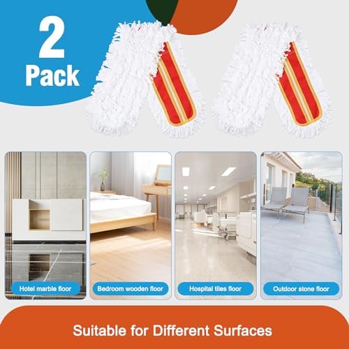 CLEANHOME 36" Microfiber Mop Pads, 2 Pieces - Image 3