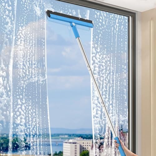 KOLLIEE Floor Squeegee Adjustable 59'' Long Handle Professional Floor Squeegee - Image 6