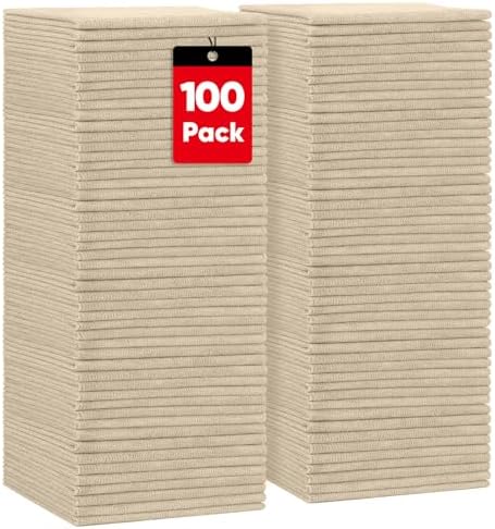 HOMEXCEL Microfiber Cleaning Cloth 100PK, Towels by HOMEXCEL