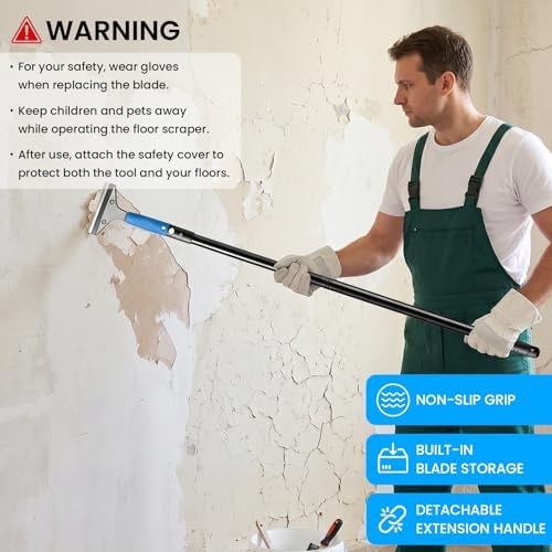 Floor Scraper - 8'' To 67'' Adjustable Long Handle - Image 5