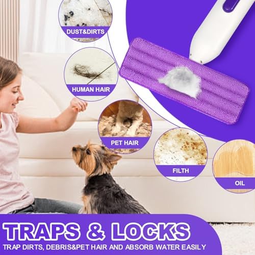 6 Pack Reusable Microfiber Mop Pads - Image 4