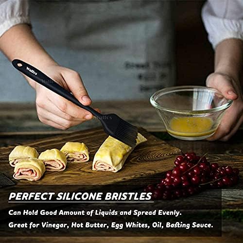Walfos 3 Size Basting Brush, 600°F High Heat Resistant Silicone Pastry Brushes - Image 6