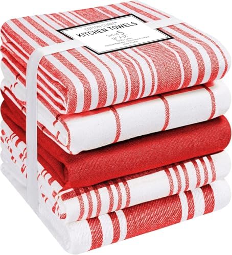 Cotton Clinic Kitchen Dish Tea Towels, 16x28 Inch by CottonClinic