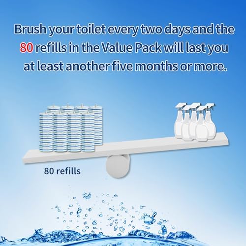 Hohoky 80Pcs Toilet Brush Refills - Image 4