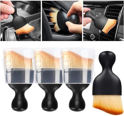 4 Pcs Car Interior Cleaning Tool, Car Interior Detailing Brush, Car Cleaning by EISNZLAN
