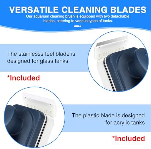 fishkeeper Aquarium Magnetic Glass Cleaner, Fish Tank Algae Cleaning Tool - Image 3