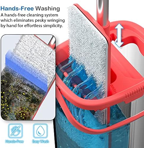 Tethys Flat Floor Mop and Bucket Set - Image 3