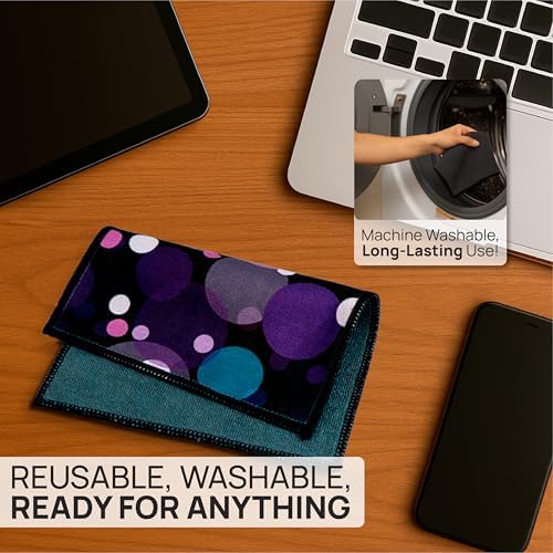 Quick Cloth Microfiber Glasses Cleaning Cloths — 5"x7" 2 Pack with - Image 4