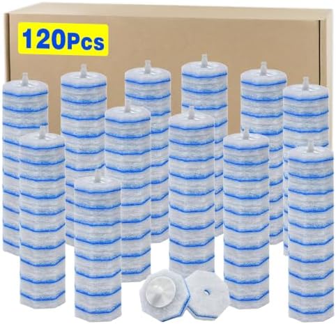 120 Count Toilet Brush Head Refills by Choneight