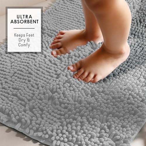 Hearth & Harbor Bathroom Rugs, Chenille Bath Mat - Image 4