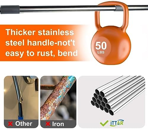ITTAR Heavy-Duty Floor Squeegee, EVA Foam Blade, Patio & More - Image 5