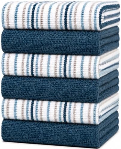 Bumble Kitchen Towels 6 Pack 100% Cotton 16"x26" by BumbleTowels
