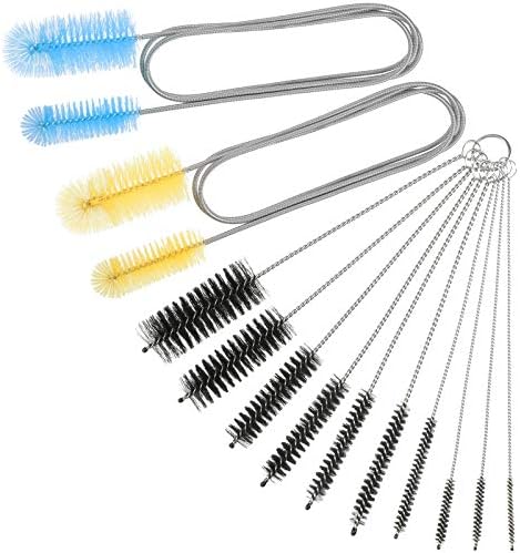 Patelai 12 Pieces Aquarium Filter Brush Set Aquarium Cleaning Brush Tools by Patelai