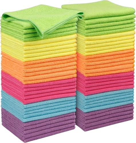 Microfiber Cleaning Cloths, 12 Multi-Color Pack, - Image 4