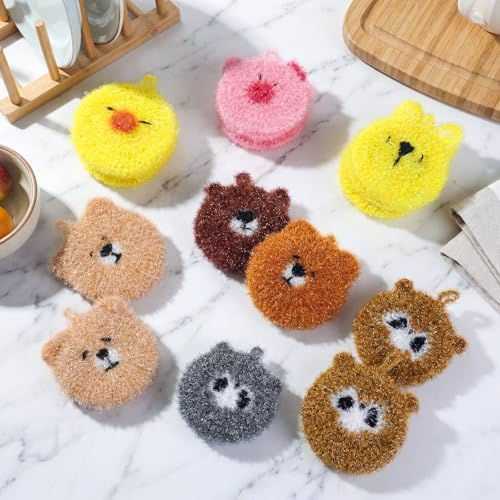 Kenning 16 Pcs Dish Scrubber Non Scratch Dish Washing Scrubbers Reusable - Image 4