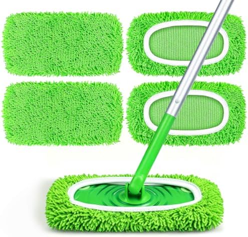 HOMEXCEL Reusable Microfiber Mop Pads Compatible by HOMEXCEL