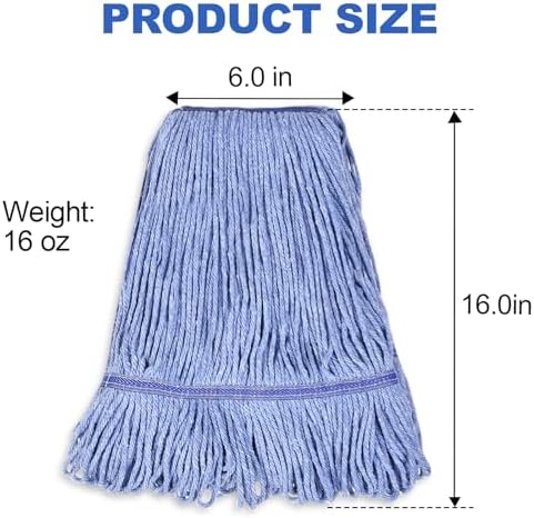 36 Pack Commercial Mop Head Replacement, Heavy Duty Mop Head Commercial - Image 3