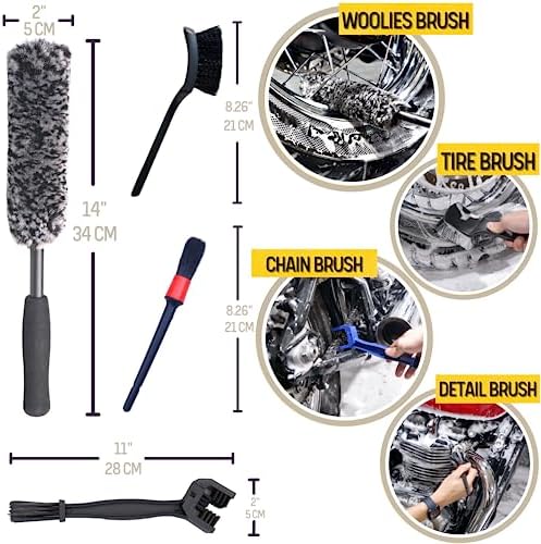 oesee Motorcycle Cleaning Kit 6 Pack Design - Image 4