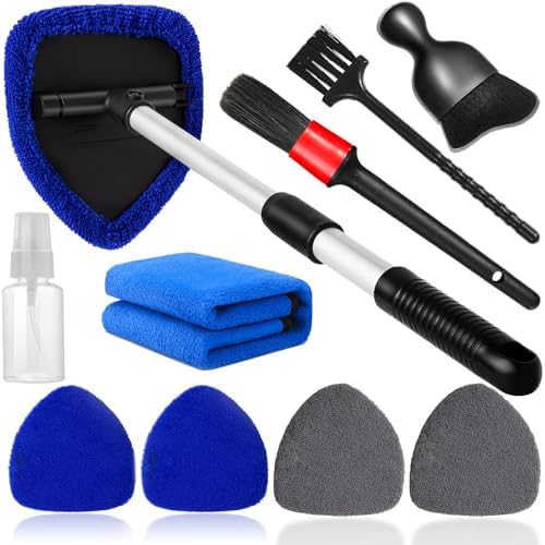 Qydipclin 10pcs Windshield Cleaning Tool Car Interior Window Cleaner Kit by Qydipclin