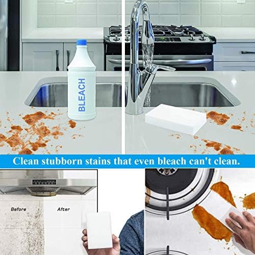 Magic Cleaning Sponges Eraser, 100 Pack Premium Melamine Sponge Foam Cleaning - Image 6