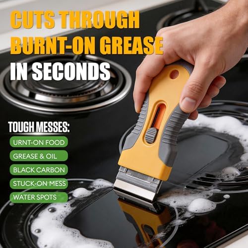 Glass Cooktop Cleaner & Polish Kit, Removes Burnt-On Food & Grease, 8.8 oz - Image 3