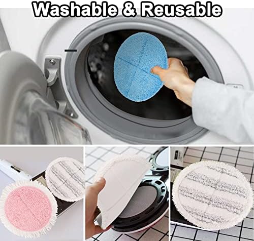 Cordless Electric Mop Pads, 7.28in Round Replacement Pads - Image 7