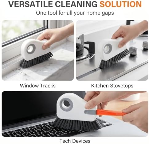 2 PCS Window Track Cleaner, 2 in 1 Groove Cleaning Brush - Image 3