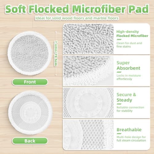 8 Pack Steam Mop Replacement Pads - Image 3