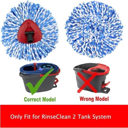 12 Pack Spin Mop Replacement Heads Compatible - Image 2