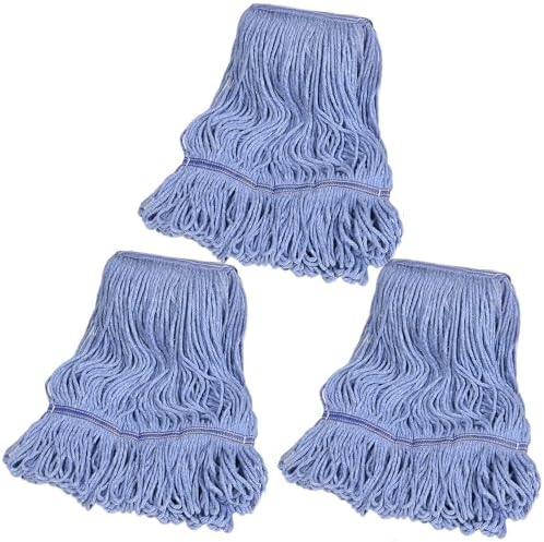 3 Pack Commercial Mop Head Replacement Heavy Duty Mop Head by HiBaby