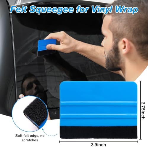 18PCS Window Tint Kit, Felt Squeegee - Image 3