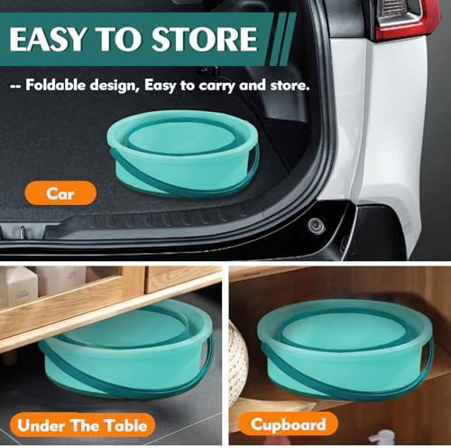 Collapsible Bucket 1.3 Gallon/5L Small Capacity Foldable Cleaning Buckets - Image 3