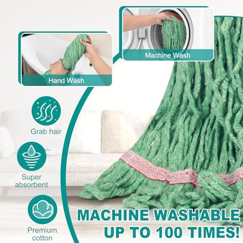 KeFanta 60 Inch Loop-End String Mop Heavy Duty Commercial Industrial Mops - Image 5