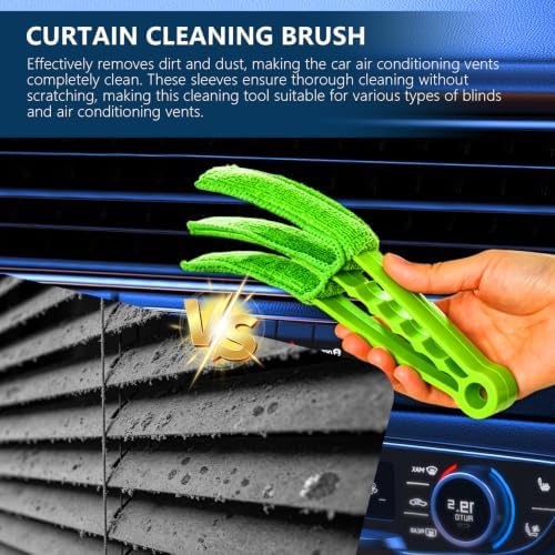 Window Blind Cleaner Duster Brush Kit, Blinds Duster, Microfiber Cleaner Brush - Image 4