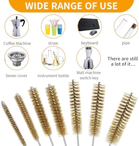 7 Pcs Brass Brush Set, Bottle Brush - Image 4