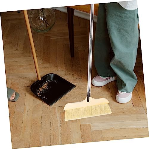 Wooden House Broom Static Soft Bristle Broom Metal Handle - Image 3