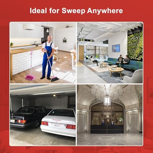 Tiumso Broom with Dustpan Combo Set, Brooms and Dust Pan with Handle, Brooms - Image 7